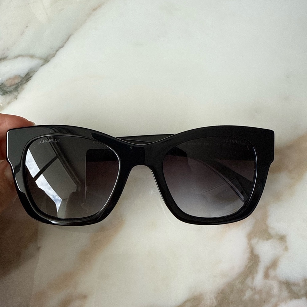 Chanel Black Square Sunglasses - image 1